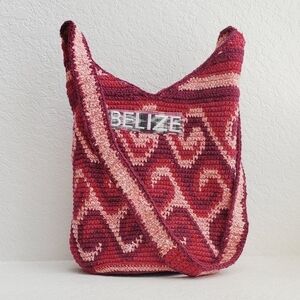 Belize Handmade Woven Knit Crossbody Bag